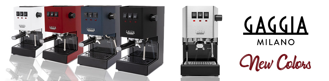 Sensationelle neue Farben für die Gaggia New Classic